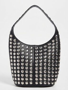_MADDEN NYC Studded Shoulder Bag in Black